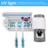 UV Light Cleaning Toothbrush Holder Cleaning Automatic Toothpaste Dispenser