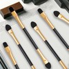 30 Pcs Double Head Eyeshadow Brushes for Women， Dual Sides