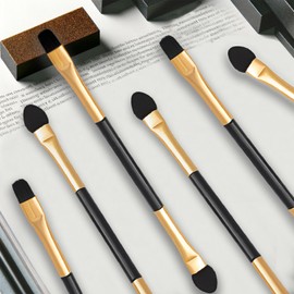 30 Pcs Double Head Eyeshadow Brushes for Women， Dual Sides Eyeshadow Eye Makeup Sponge Applicators