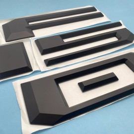 Unbranded 3D Raised Rear Trunk Tailgate Insert Letters For 2021-2024 F-1-5-0 Matte Black