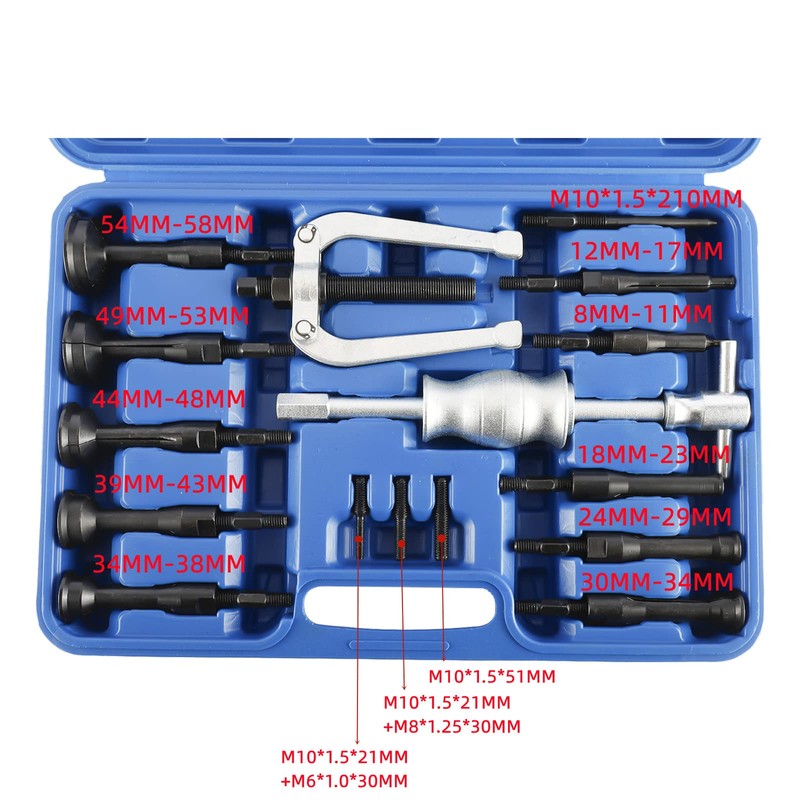 KUNTEC Blind Inner Bearing Race and Seal Puller Hole Remover