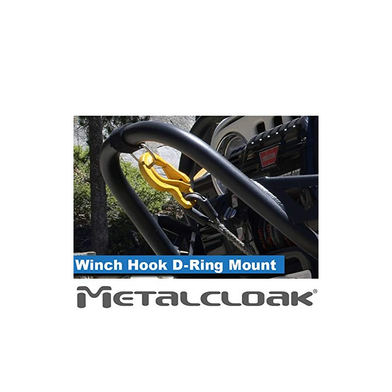 Metalcloak Winch Hook D-Ring Hoop Mount, Nickle Plated D-Ring, Safe
