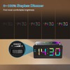 URAYCO Wooden Digital Alarm Clock with Fast Wireless Charger, Dual