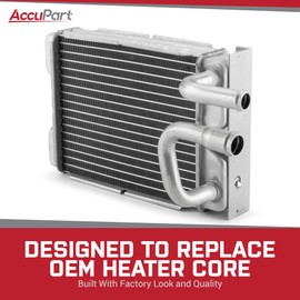 AccuPart Replacement Heater Core - Fits Jeep Wrangler YJ 1987-1995 - Jeep Wrangler YJ Heater Core Jeep YJ Heater Core Jeep YJ Heater Core Housing - All-Aluminum Construction - OEM Replacement