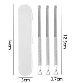 Lottery Ticket Scratcher Tool, Granmagazz 3pcs Scratching Aid,Premium Stainless Steel Lotto Scratch Off Tool with Storage Box Metal Label Scratching Assist Flawless Reveals Easy to Hold(Silver)