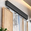 Global-Daily Kitchen Utensils Rack Wall Mounted, Kitchen Rail with Sliding