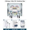 DIHOOL PV Solar Combiner Box for Solar Panels 2 String