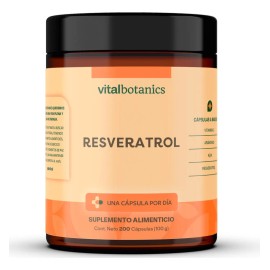 Resveratrol + Acai + Vitamina C 200 Capsulas | Vitalbotanics