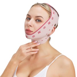 CULEO Face Treatments & Masks,Double Chin Reducer Strap for Women, Jawline Shaped, Face Slimming, Jaw Exerciser Lift Tape for Sleeping