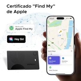 UGREEN FineTrack Slim Localizador Ultrafino, Carga Inalámbrica (Solo iOS)