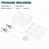 BathAce Coffee Syrup Dispenser for Coffee Bar, Clear Glass Syrup