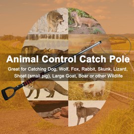 60"-92" Dog Catcher Pole, Dayimado Animal Catch Pole for Dogs, Pig, Fox and Other Wildlife