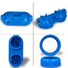 Dual Whole House Water Filter System, Transparent Standard Housings, Presser