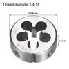 sourcing map 1/4"-18 NPT Round Die, Machine Thread Right Hand