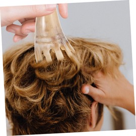 MERRYHAPY Natural Ox Horn Scalp Massage Comb Wide Tooth Hair Washing Shampoo Brush Relaxing Scalp Massager for Daily Use and Dandruff Reduction