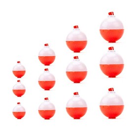 NEWSHOT 12 x Fishing Snap-On Floats Bobbers Set- 4 Size Various Weights Push Button Sea Carp Fishing Round Buoy