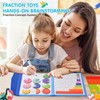 Arithmetic Educational Toy, Fraction Calculation Material, Magnetic Break Learning Puzzle,
