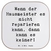 Mr. & Mrs. Panda Drinks Coaster Saying Hausmeister Hilfe -