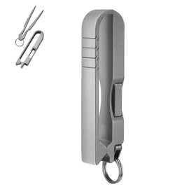 Portable Titanium Tweezers, Mini Titanium Tweezers, Key Ring Tweezers with Belt Clip, Titanium Alloy EDC Multi Tool, EDC Tools and Gadgets, Stowable Tweezers Tool