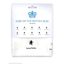 Modern Toss Funny Flies Of The British Isles' Novelty Tea Towel