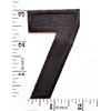 3 INCH Black Number 7 Patches Appliques Fabric Decorating for