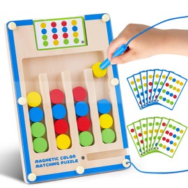 Montessori Toy from 3 4 5 6 Years Boy Girl: Motor Skills Toy Gift Boy 4-5-6-7 Years Birthday Gift Activity Board for Children's Toys from 3-8 Years Wooden Toy Educational Games Labyrinth