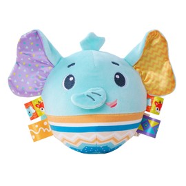 Learning Bouncing Ball Month Infant Newborn First Gifts for Toddler Tummy Time Sensory Interactive Talk Plush Stuffer Animal Toys Dancing Singing Musical Toys Sound & Touch Activated Toy (Elephant)