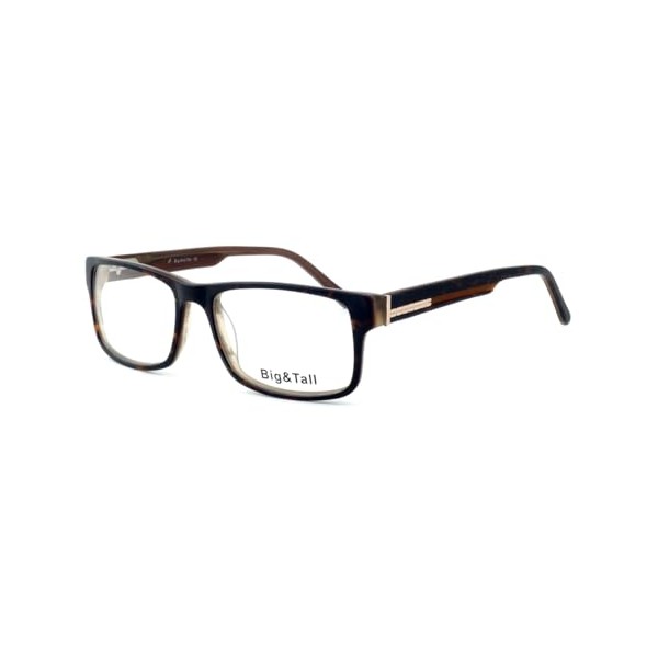 Calabria Big&Tall 10 Rectangular Blue Light Blocking Reading Glasses +3.50