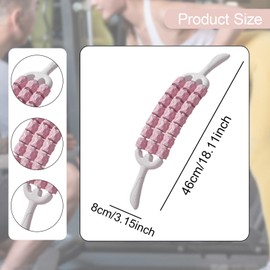 Dickly Massage Roller, Muscle Relaxer, Sports, Hand Massager, Manual Massager for Buttocks, Body, Abdomen, Calves, Waist