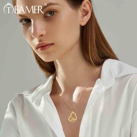 TEAMER Basketball Necklace Heart Basketball Sports Pendant Stainless Steel Unique Jewelry for Basketball Lovers, Stainless Steel