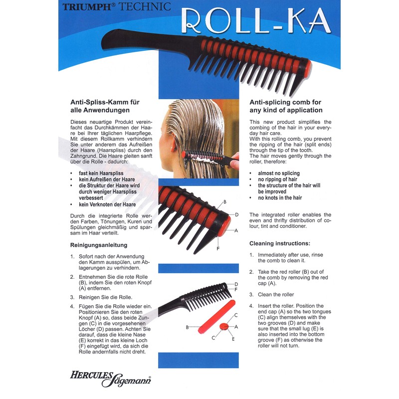Hercules Sägemann Roll-Ka Pull Through Comb