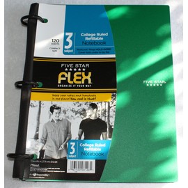 Five Star 3-Subject Notebook, 8.5 x 11 (08126)