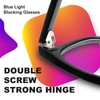 VISOONE Blue Light Blocking Glasses Square with Anti Computer Glare