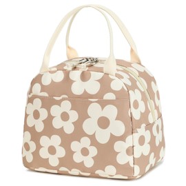 Bluboon - Lonchera para mujer, bonita bolsa de almuerzo reutilizable con aislamiento, lonchera de gran capacidad, ideal para el trabajo, picnic o viajes