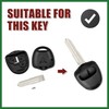 Motoforti Car Keyless Uncut Key Shell Remote Control Fob Case