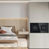 TAWOIA Schuko Socket, EU Standard Double Socket Glass Flush-Mounted Socket,