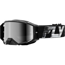 Fly Racing 2024 Adult Zone Elite Goggle Black/Silver with Silver Mirror/Smoke Lens; 37-51905