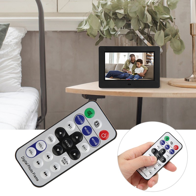 7 inch 800*480 HD Digital Photo Frame Screen Multiple Languages
