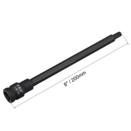 sourcing map 1/2" Drive x T45 Torx Bit Socket, S2 Steel Bits, Cr-Mo Sockets 8" Length (for Hand Use Only)
