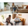 Table Portable & Foldable Comfortable Adjustable TV Tray Table Stand