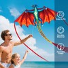 Fire Dragon Beach Kite for Adults, Easy to Fly Kite