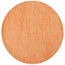 SAFAVIEH Vision Collection 3' Round Orange VSN606P Modern Ombre Tonal Chic Non-Shedding Area Rug