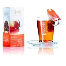 Ronnefeldt Rooibos Cream Orange 'Joy of Tea' Herbal Tea with Orange Cream Flavour, 15 Tea Bags, 45 g, Quantity: 2 Pieces