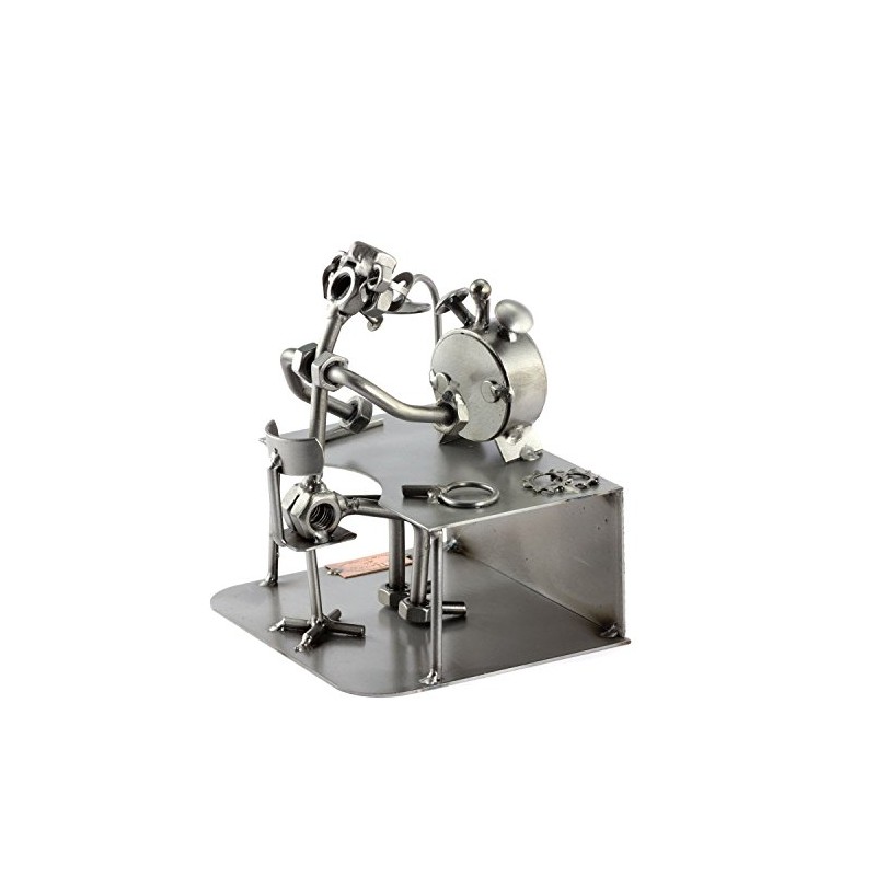 Steelman24 I Nuts and bolts sculpture Clockmaker I Handmade ornaments