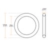 sourcing map Pack of 5 O Ring Sealing Rings Rubber