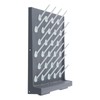 Kaibrite 2Pcs 27pegs Plastic Wall Mounted Laboratory Draining Rack with