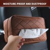 Tissue Box Holder Leather PU Tissues Box for Easy Installation