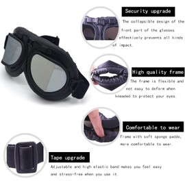 Motorcycle Half Helmet, DOT Approved Adult Men Women Retro Open Face Bike-Helmets, Bicycle/Skateboard Helmet for Adults, Bike, Skate, Scooter, Longboard Half Shell Helmet (Matte Black+B, XX-Large)