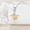 VENACOLY Cross Necklace for Men Women 925 Sterling Silver Praying