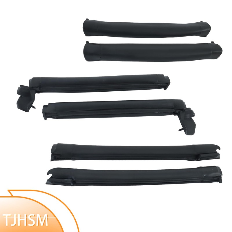 TJHSM Black Convertible Top Weatherstrip Seals Rubber Replacement for Mustang